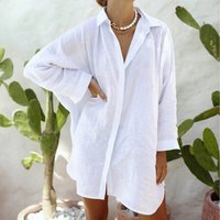Clothing Beach Mid Length Cardigan Sexy Swimsuit Sun Protection Cover Up Vacation Wear