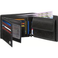 Double Loose-leaf Men's Wallet Multi-card Simple With Change Pocket Money Clip Anti-theft Brush Large Capacity Wallet
