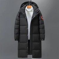 Clothing Border Winter Cotton Coat Couple Long Thick Warm Hooded Simple Fashion Trend Coat