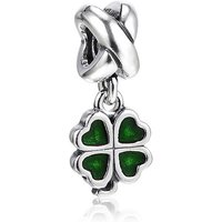 Dora Copper Plated Silver Magnolia Snowflake Pendant Four Leaf Clover Pendant Beaded DIY Accessories Beads