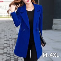 Korean Wool Coat Coat Female Winter Red Coats Monteau Femme Outwear Woman Autumn Winter Coats
