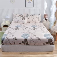 Hypoallergenic Fitted Sheet 100% Cotton Mattress Protector Elastic Edges