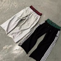 Women's Clothing Splicing Double Waist Sweatpants Casual Pants Retro Style Design Sports Pants