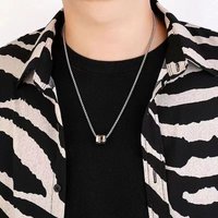 Small Waist Trendy Brand Versatile Titanium Steel Pendant Necklace Luxury Men's Chain Cool Matching
