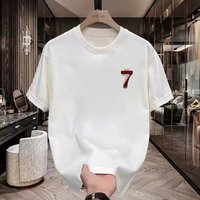 New Pure Cotton Digital Print Short Sleeve T-Shirt Trendy Brand Summer Loose Fitting Top For Men And Women