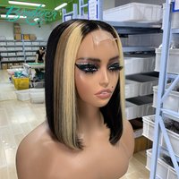 Xuchang wig front pick 8 27 2 * 6kim closure BOB real wig Human HairWig