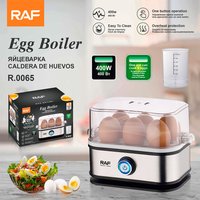 RAF EU Standard Steamer Household Multifunctional Small Breakfast Appliance Egg Cooker Anti-Dry Burn Automatic Power Off