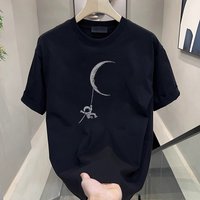 Men's Clothing Men's short-sleeved T-shirt 2024 Summer new men's fashion casual style cotton round neck printed short-sleeved T-shirt