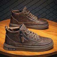 shoes spring plus velvet warm height increasing casual leather shoes spring business work British shoes