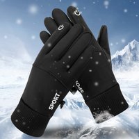 Cycling Gloves For Men And Women Autumn And Winter Cashmere Warm, Non-slip, Windproof And Waterproof Outdoor Driving Motorcycle Touch Screen Gloves