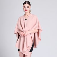 Fashion cape cape cape outside large knitted cardigan loose coat