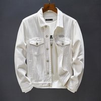 Clothing jacket solid trendy denim clothing casual slim denim jacket