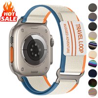 Strap for iwatch Band 49mm 45mm 44mm 40mm 41mm 38mm 42mm Nylon Trail loop Bracelet iWatch Series Ultra 2 9 8 se 7 6 5 4 3