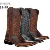 Tall embroidered vintage sleeve western cowboy boots for men and women