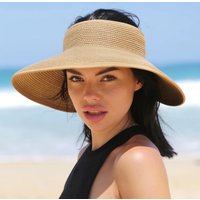 Summer Bucket Hat、Wide Brim Bucket Hat Foldable Summer Protection UV Protection Wide Brim Hat Face Shielding Straw Sun Hat