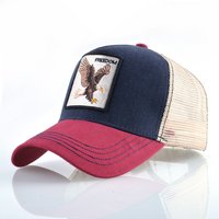 Embroidered Eagle Baseball Cap Trucker Hat Peaked Cap Outdoor Hip Hop Net Hat