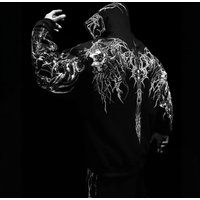 Breathedivinity American Dark Style Sports Fitness Men's Sweatshirt High Street Autumn Winter Jacket