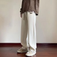  Corduroy Casual Pants – Relaxed Straight Leg Joggers Spring & Fall – Soft Ribbed Texture Drawstring Waist