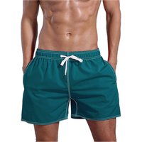 Sports Leisure Solid Four Quarter Shorts Breathable Lotus Leaf Style 3D Beach Pants