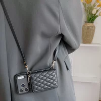 Wallet Zipper Card Bag PU Leather Craossbody Phone Case For IPhone 17 Air 16 15 14 Plus 13 12 11 Pro Max 7 8 SE 2020
