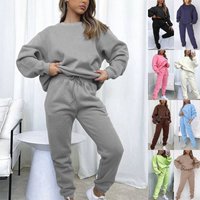 Woman Tracksuit Two Piece Set Winter Warm Hoodies+Pants Pullovers Sweatshirts Female Jogging Woman Clothing Sports Suit Outfits