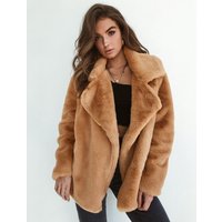 Clothing Fashionable Autumn Winter Style Plush Lapel Woolen Coats