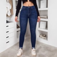 Customized High Waisted Stretch Skinny Jeans Autumn Street Style Hot Denim Pants
