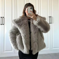 Winter Artificial Fur Effect Short Jacket