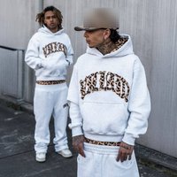 Hooded Sweatshirt & Jogger Set Retro Animal Print Letter Graphic Casual Streetwear Fashion Trends