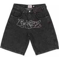 Clothing Factory Direct Sales European American Summer Hip Hop Casual Denim Shorts High Street Retro Simple Wide Leg Shorts