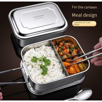 Classic 316 Stainless Steel Bento Box For Kids – School Lunch Container With Dividers (Microwave & Steam Safe Leakproof Eco-Friendly Metal Lunch Box)