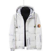 Clothing Winter Jacket Shiny Starry Print Thickened Cotton Coat Hood Autumn Winter Grey Black Royal Sizes M
