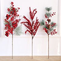 Christmas Premium Tree Decorations Set – Realistic Pine Branches Holly Berries & Snowy Twigs For Festive Home & Shop Decor (Multiple Sizes & Styles)