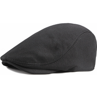 beret simple light plate cap solid knitted hat forward hat vintage