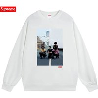 Supreme 26SS Autumn Winter Hoodie High Quality Crew Neck Vintage Art Print Loose Casual Long Sleeve Sweatshirt