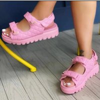 Platform Sandals Summer European American Style Casual Velcro Sandals
