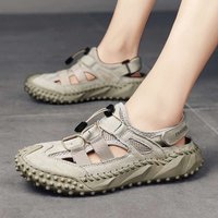 2024 Summer Large Retro Casual Shoes Featuring Breathable Anti slip Thick Soles Perfect Beach Wear