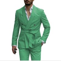 2024 Two Piece Belt Style Suit Slim Fit Korean Edition Dress Set