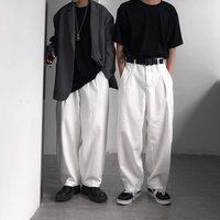 Vintage Japanese Style Oversized Denim Pants Loose Fit Wide Leg Streetwear High Waist Straight Trousers