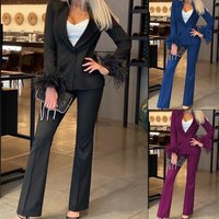 Clothing Solid Long sleeved Long Fashion Casual Temperament Suit