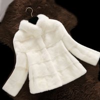 Clothing Winter short mink coat stand collar mink