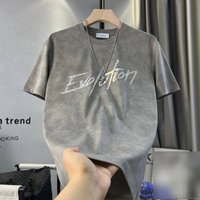 Men's Clothing Men's Tie Dye Distressed Short Sleeve T-Shirt Slim Fit Style Trendy Brand Summer Top For Men