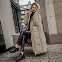 clothing long winter coats cotton jackets loose thickened warm extended over knee cotton jackets