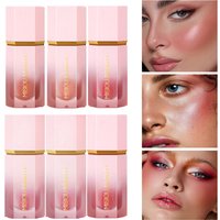 6G Liquid Cheek Blush Stick Multi-Use Makeup Natural Long Lasting Blush Stick for Youthful Radiant Skin