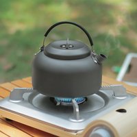 Outdoor household tea large kettle 0.8L portable camping aluminum pot