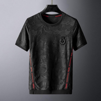 Casual Half Sleeve Round Neck Personality Handsome Top