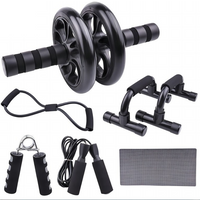 Abdominal Wheel Push Up Combination Set Multifunctional Abdominal Muscle Wheel Comprehensive Training Device Fitness Seven Piece Set