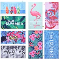 Double-Sided Microfiber Quick-Dry Beach Towel – Absorbent Swim & Travel Towel With Snap Button & Pouch (Sand-Resistant, Lightweight)