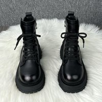 Niche Martin 2025 Autumn Winter Style Petite Thick Soled Height Increasing Short Slimming British
