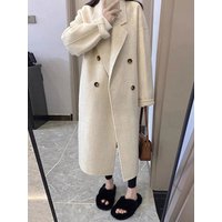 Clothing Autumn Winter Medium Long Woolen Coat Small Woolen Coat